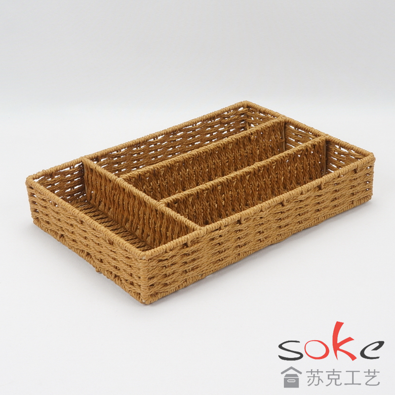 Paper String Hand-made Storage Basket 