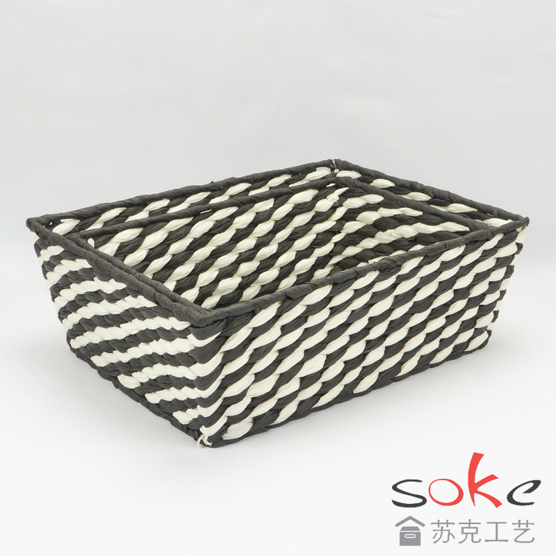 Paper String Hand-made Storage Basket 