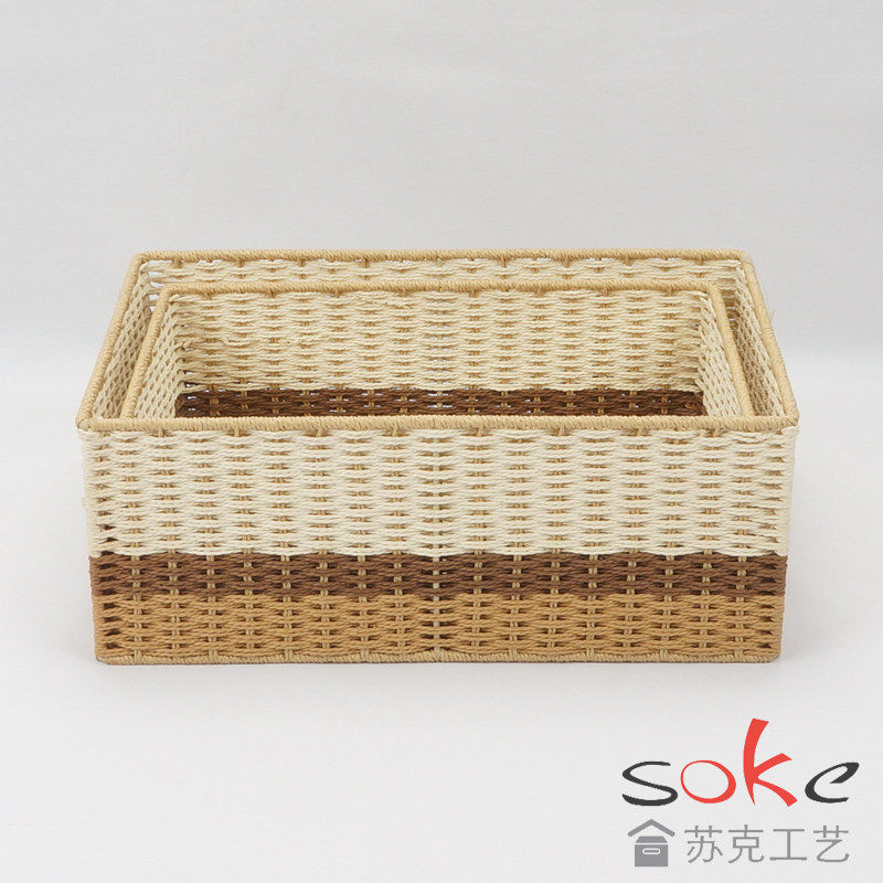 Paper String Hand-made Storage Basket 
