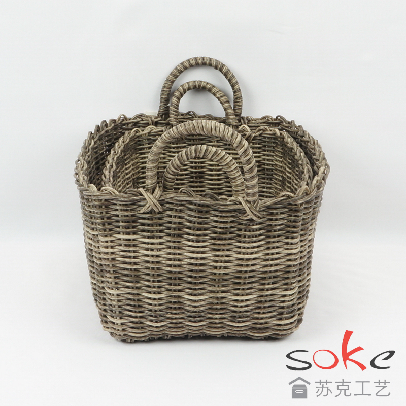 PE Pipe Woven Storage Basket