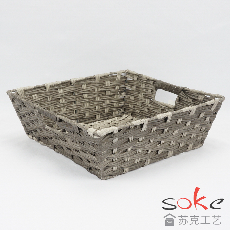 PE Rattan Woven Storage Basket