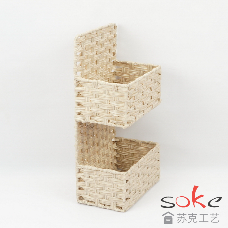 PE Rattan Woven Hanging Basket