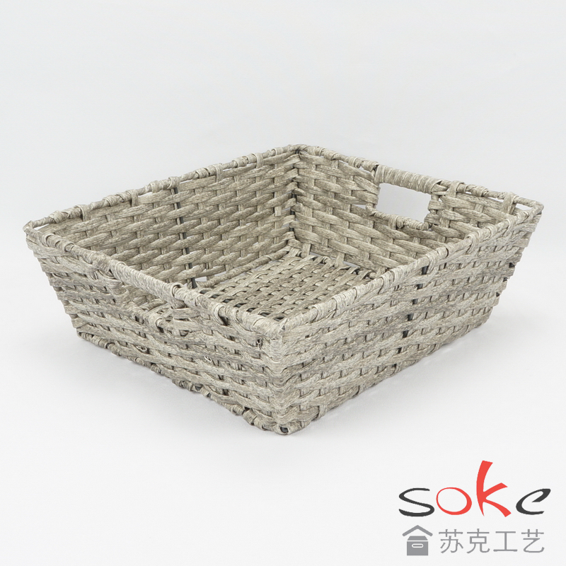 PE Rattan Woven Storage Basket