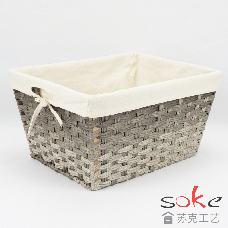 PE Rattan Woven Storage Basket