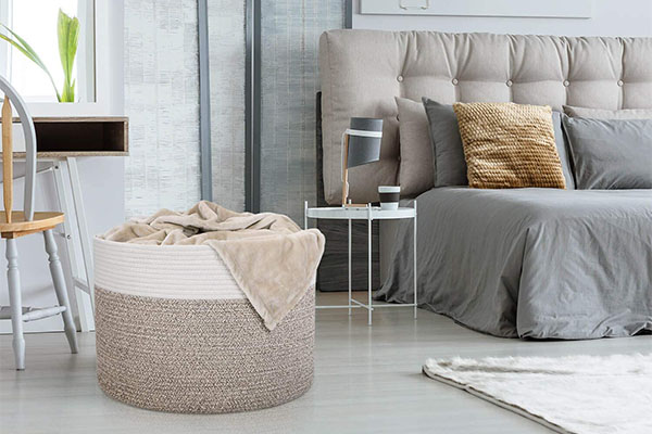Storage basket for living room