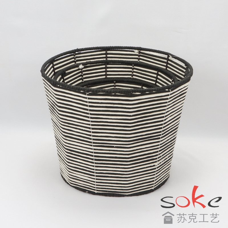 Cotton Rope Hand-Woven Basket