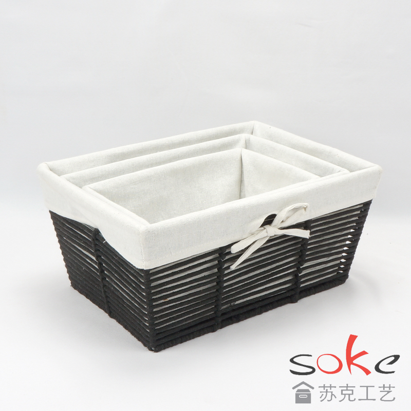 Cotton Rope Hand-Woven basket