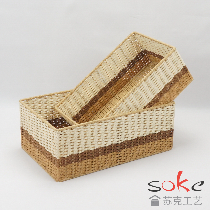 Paper String Hand-made Storage Basket 