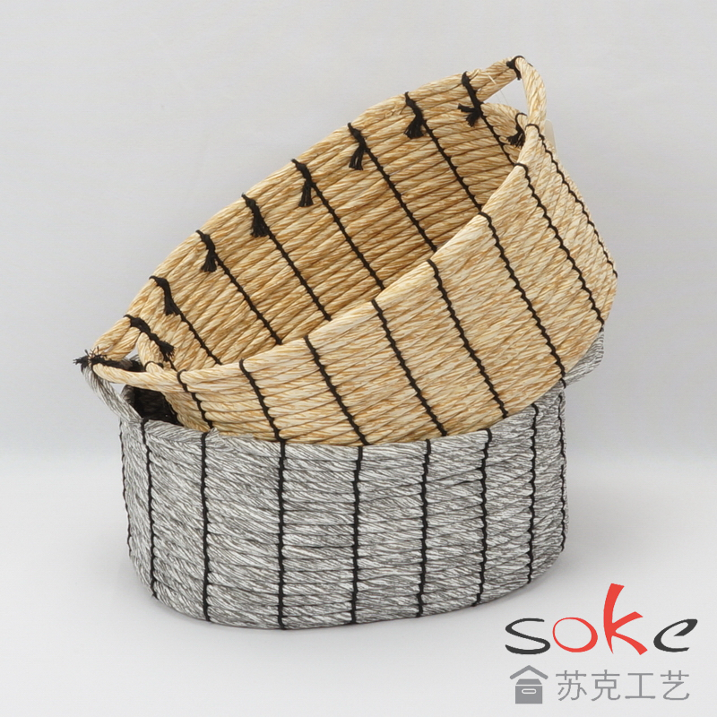 Paper String Hand-made Storage Basket 