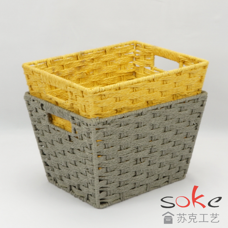 Paper String Hand-made Storage Basket 
