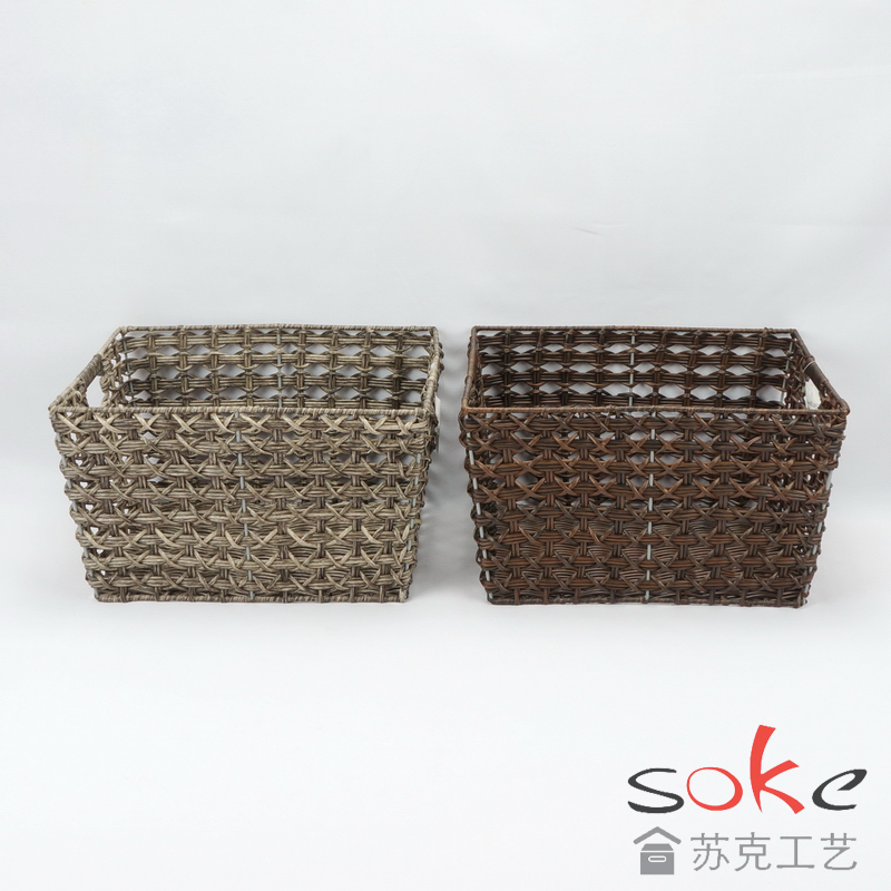 PE Pipe Woven Storage Basket