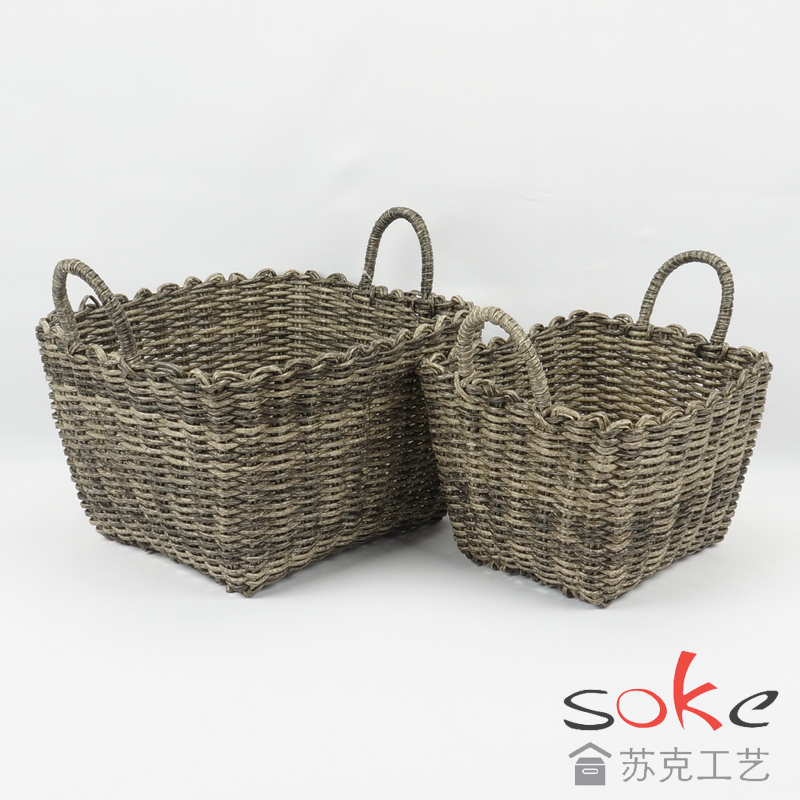 PE Pipe Woven Storage Basket