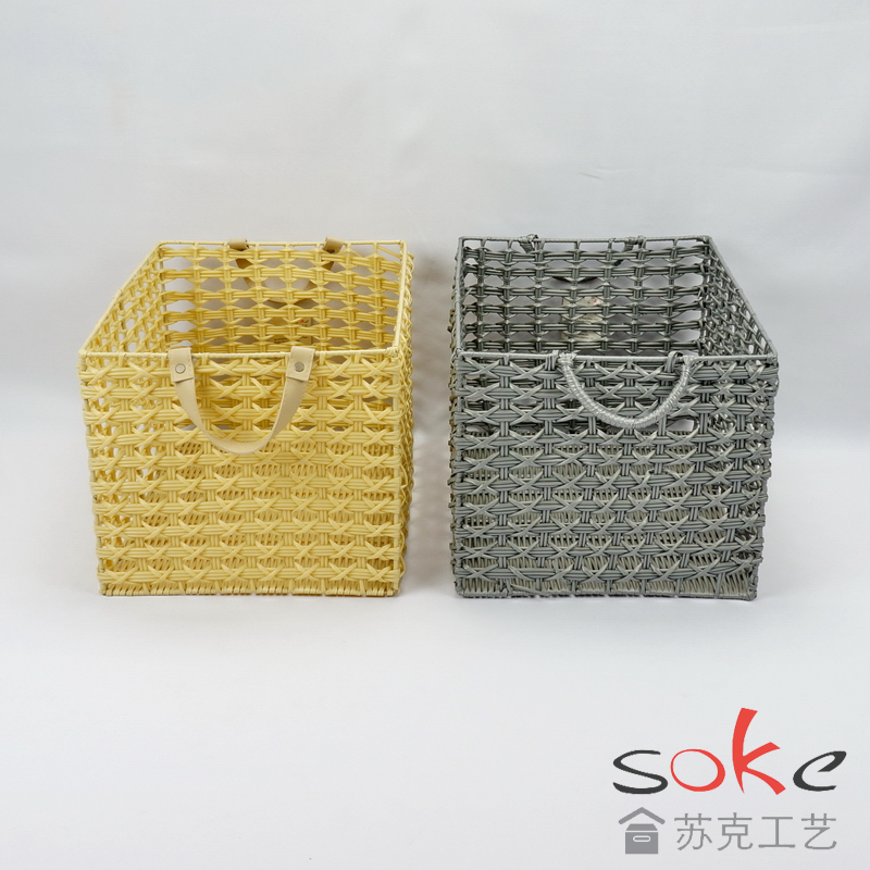 PE Pipe Woven Storage Basket