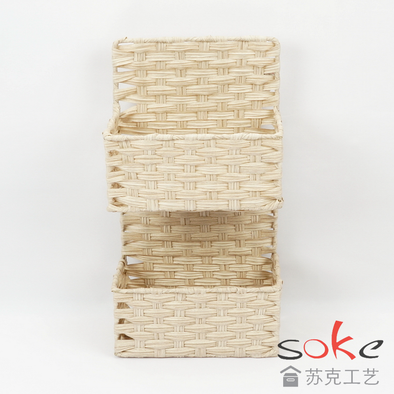 PE Rattan Woven Hanging Basket