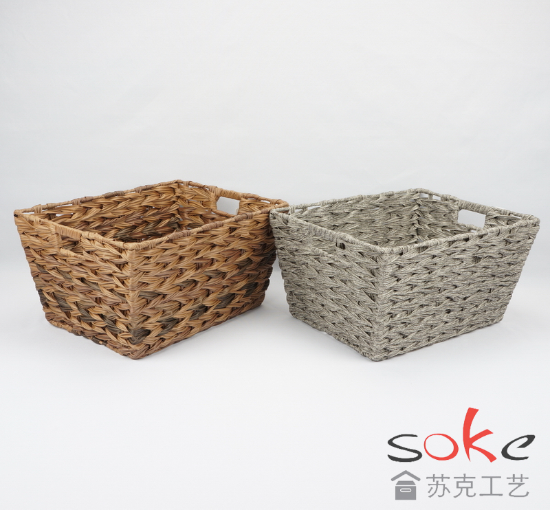 PE Rattan Woven Storage Basket