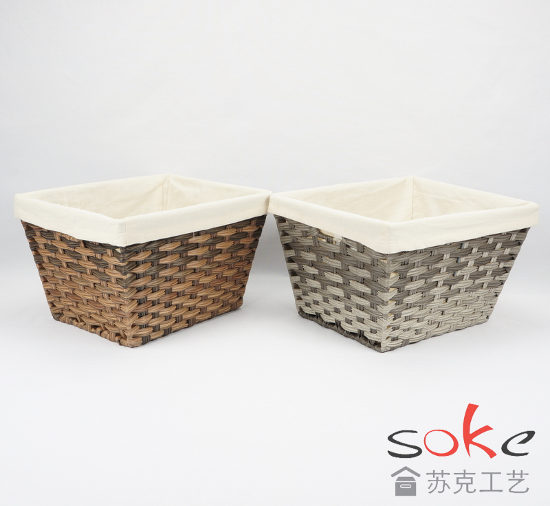 PE Rattan Woven Storage Basket