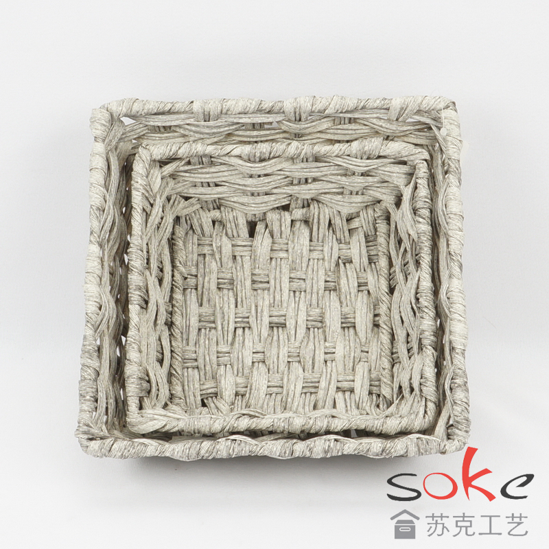PE Rattan Woven Storage Basket