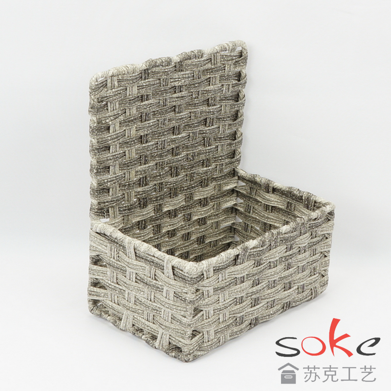 PE Rattan Woven Hanging Basket