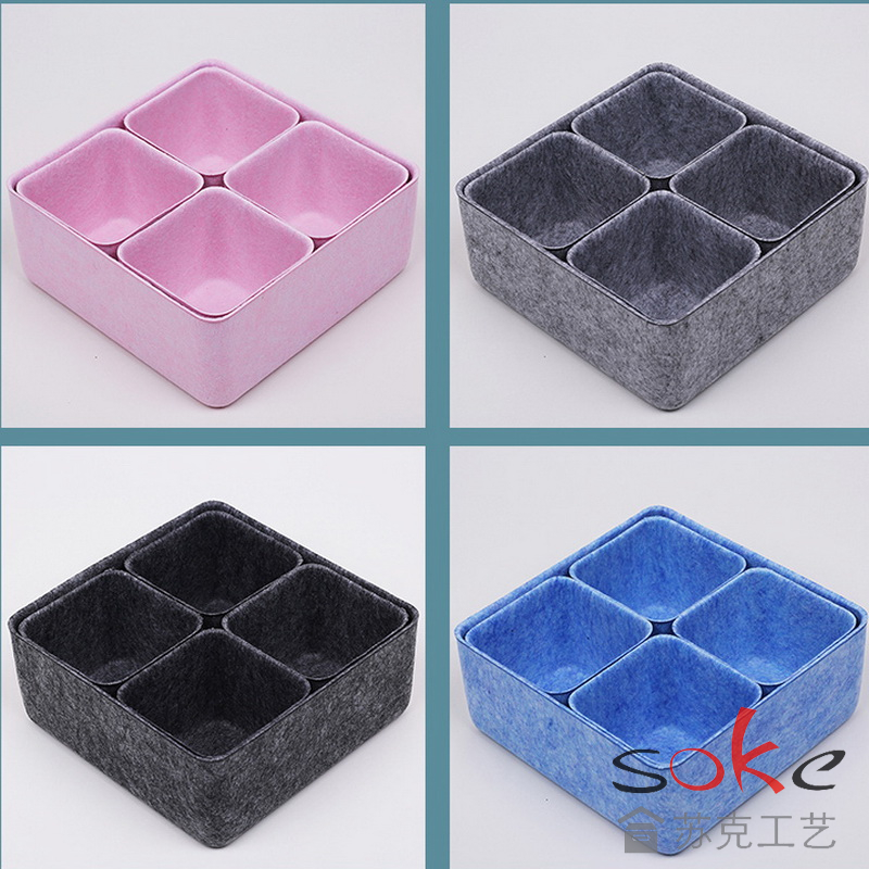 Felt Storage Box Set of 5