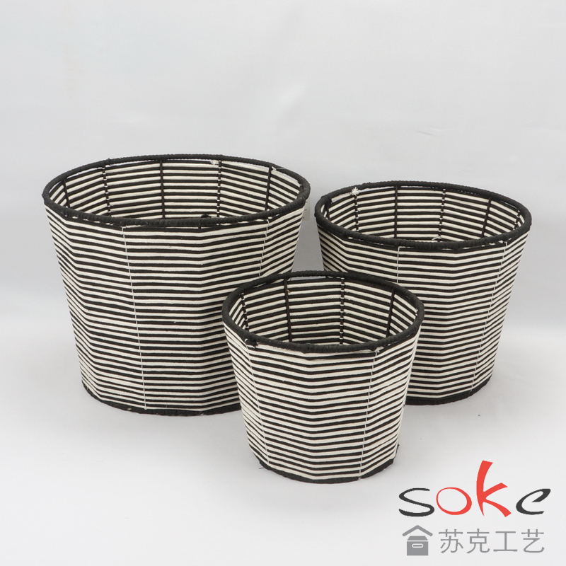 Cotton Rope Hand-Woven Basket