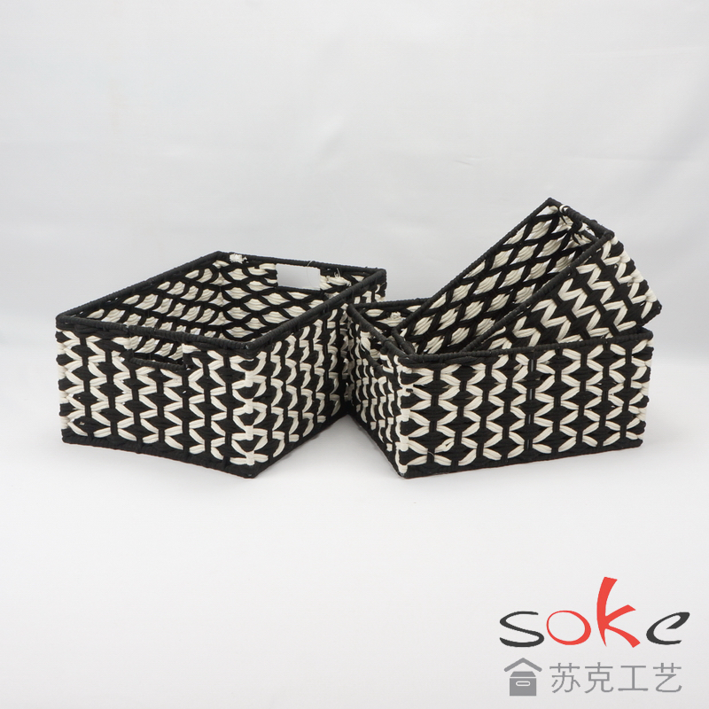 Cotton Rope Hand- Woven Basket