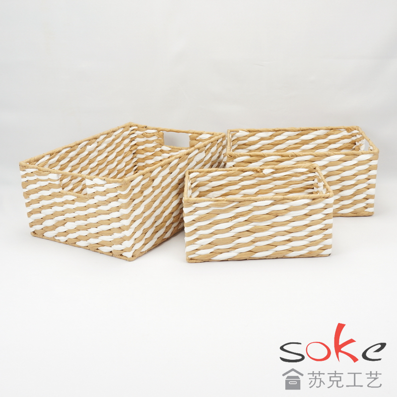 Paper String Hand-made Storage Basket 