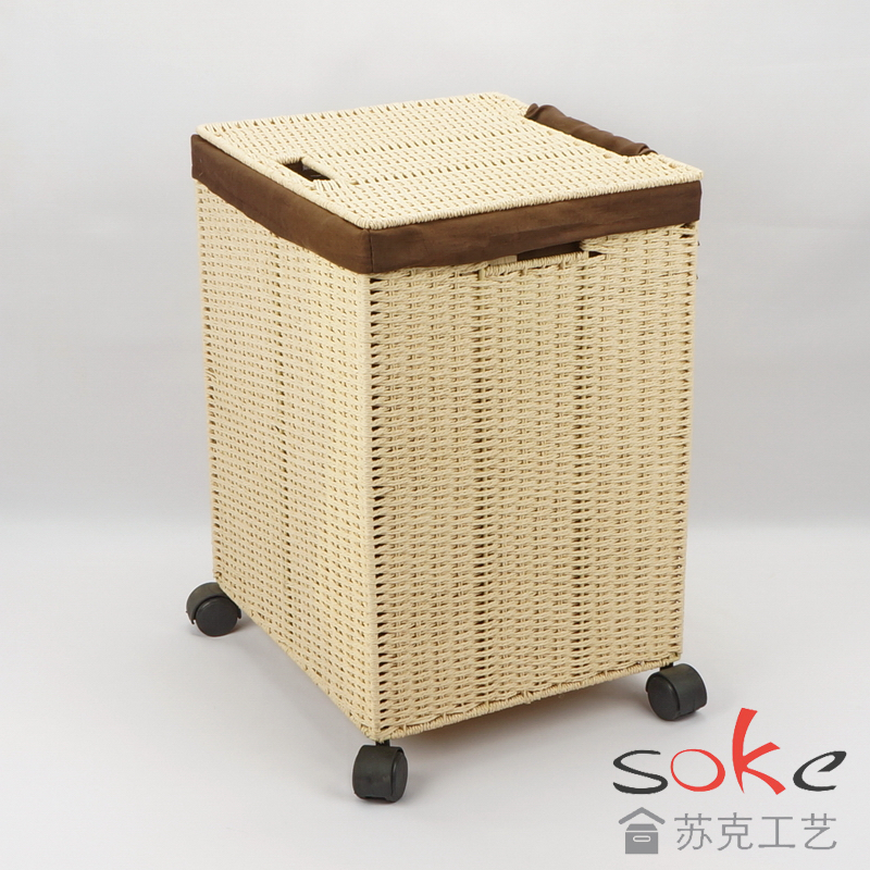 Paper String Hand-made Laundry Basket