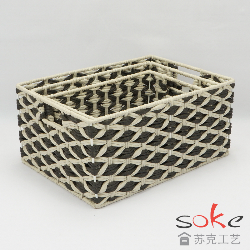Paper String Hand-made Storage Basket 