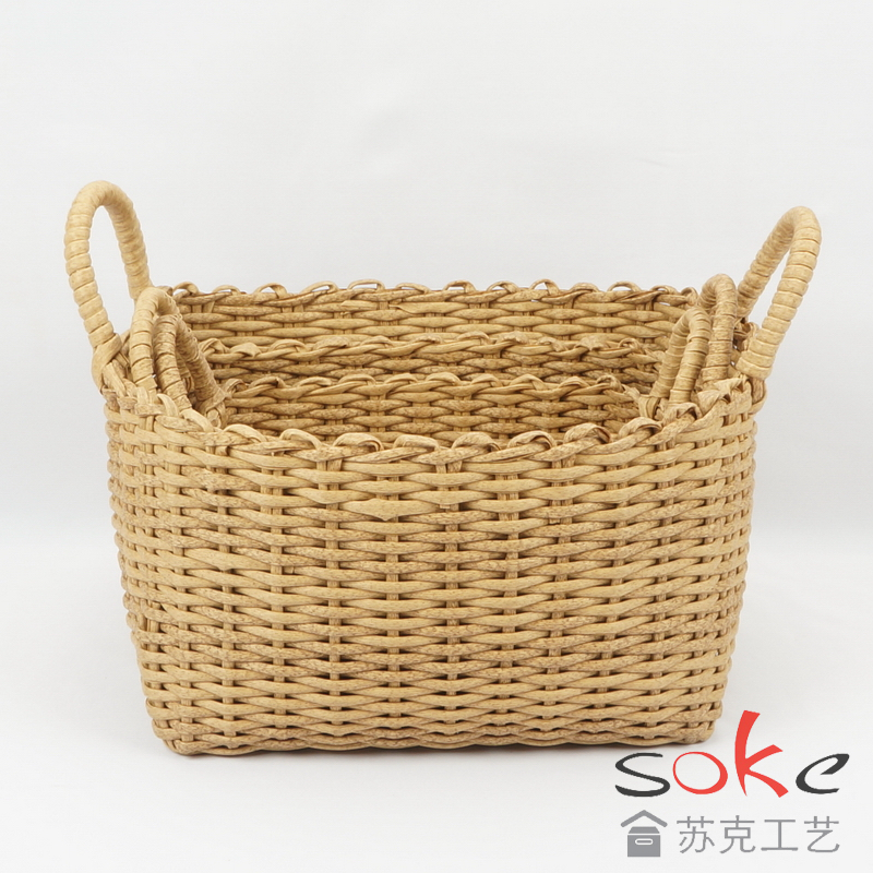 PE Pipe Woven Storage Basket