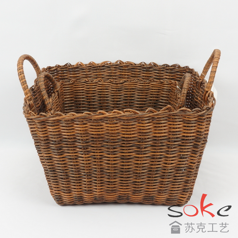 PE Pipe Woven Storage Basket
