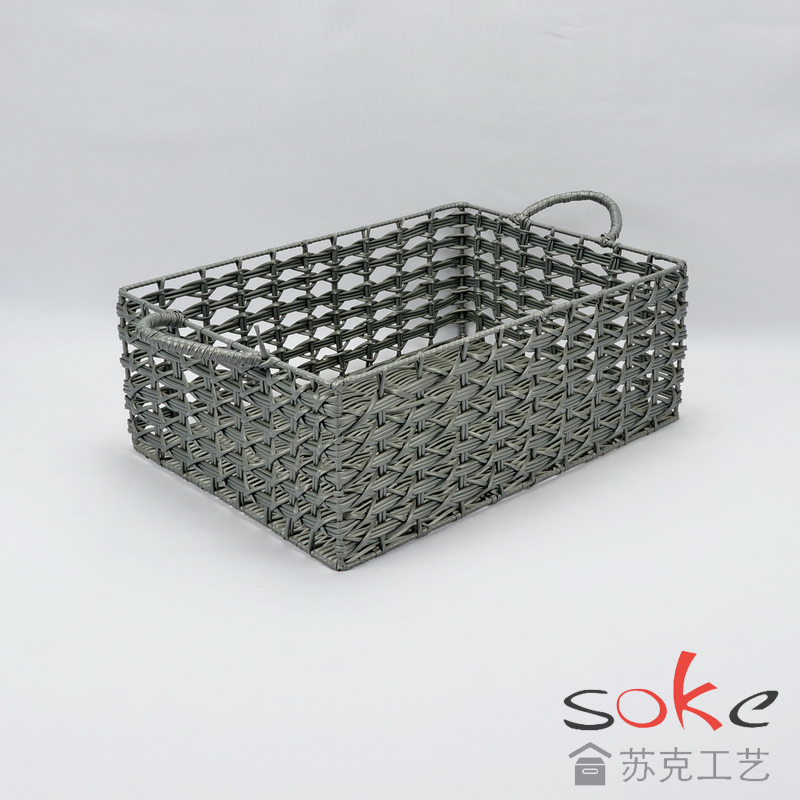 PE Pipe Woven Storage Basket
