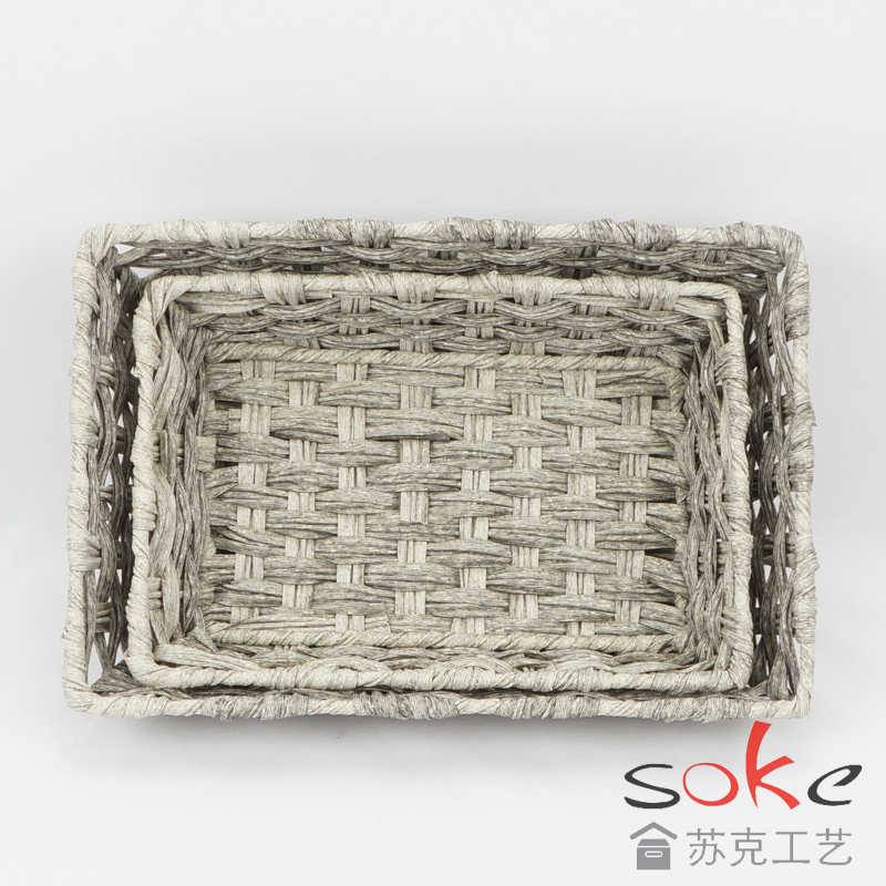 PE Rattan Woven Storage Basket