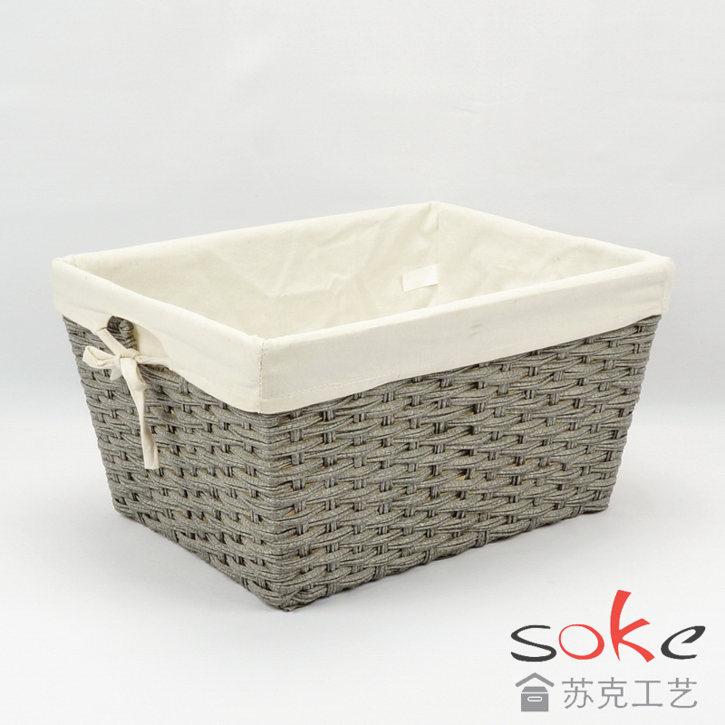 PE Rattan Woven Storage Basket