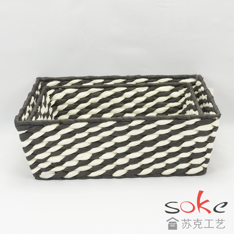 Paper String Hand-made Storage Basket 