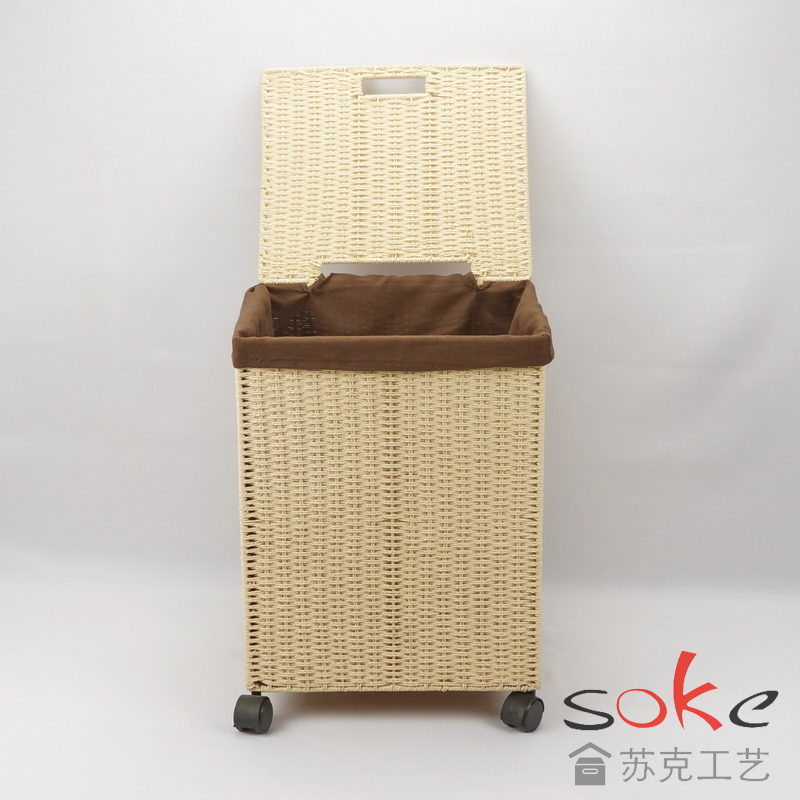 Paper String Hand-made Laundry Basket