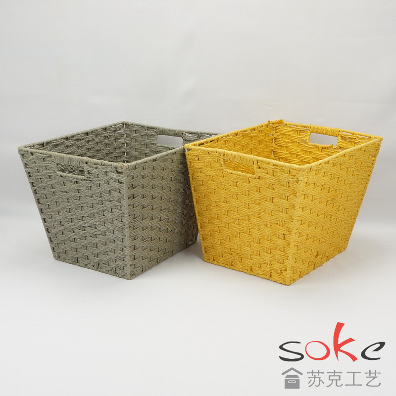 Paper String Hand-made Storage Basket 