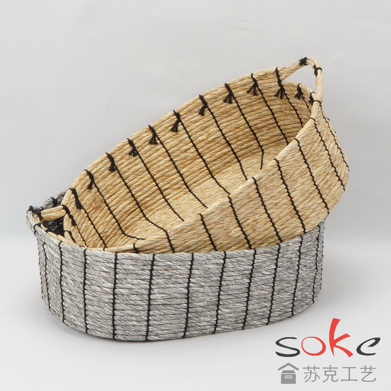 Paper String Hand-made Storage Basket 