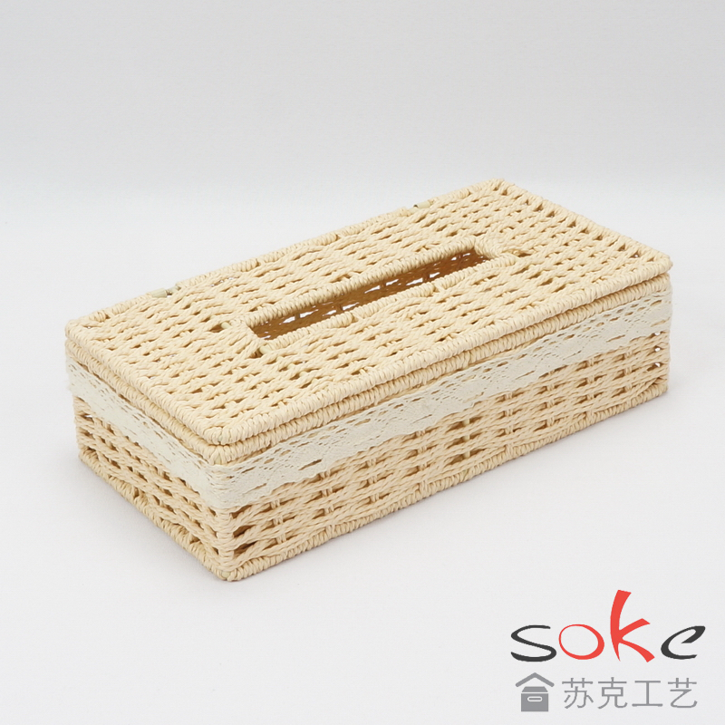 Paper woven Tissue Box
