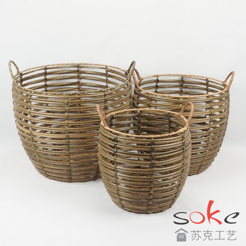 PE Pipe Woven Storage Basket