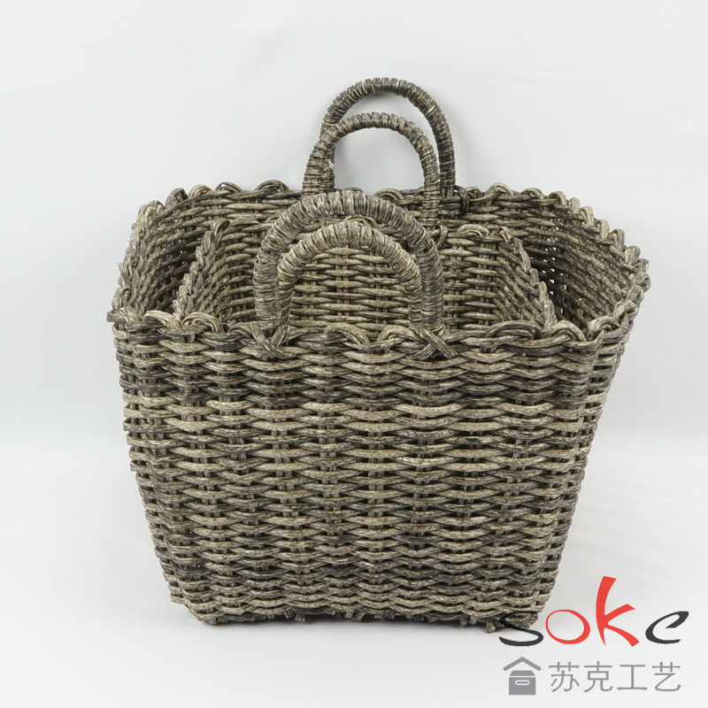 PE Pipe Woven Storage Basket