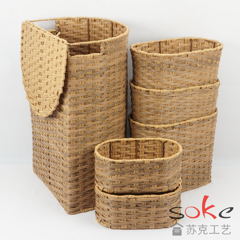 PE Rattan Woven Hamper / Laundry basket