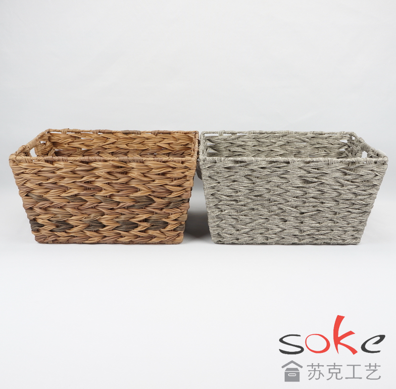 PE Rattan Woven Storage Basket
