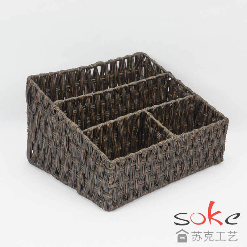 PE Rattan Woven Storage Basket
