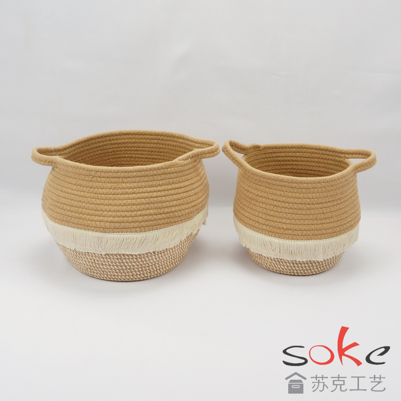 Cotton Rope storage Basket 