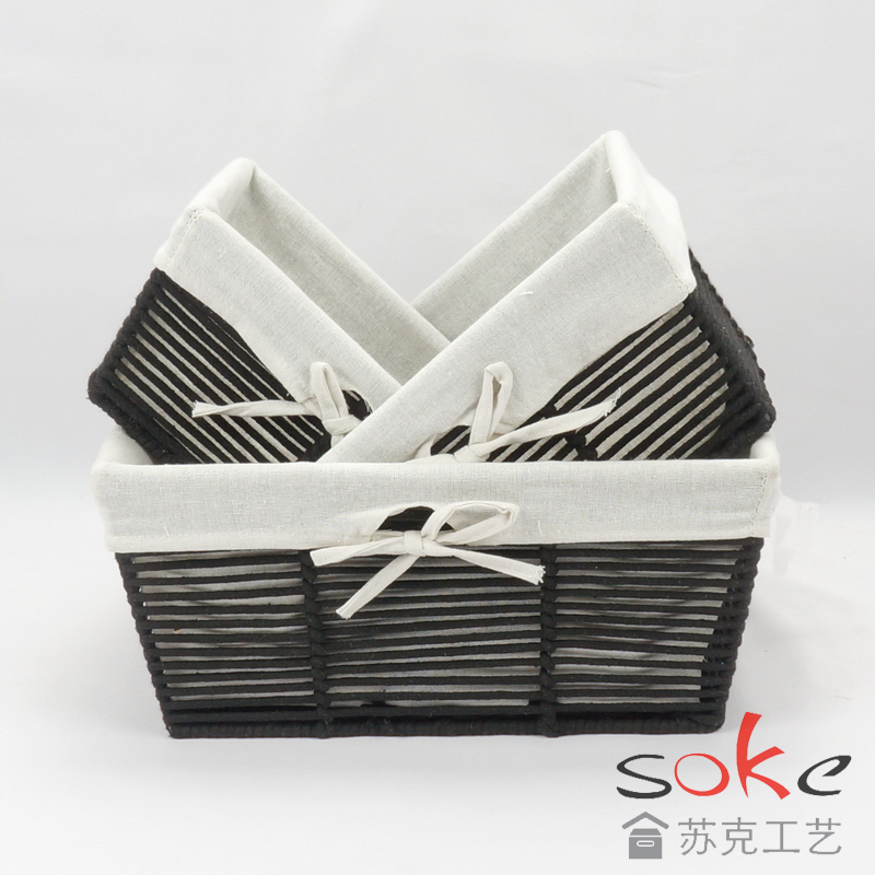 Cotton Rope Hand-Woven basket