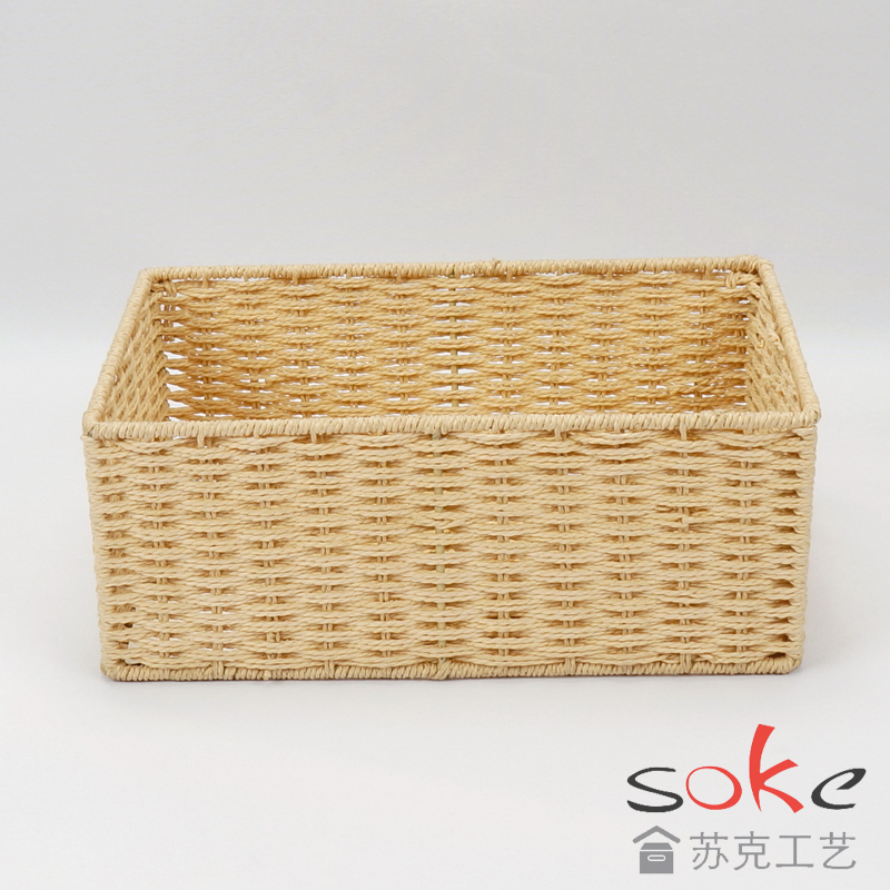 Paper String Hand-made Storage Basket 