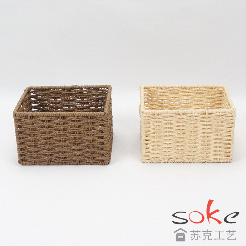 Paper String Hand-made Storage Basket 