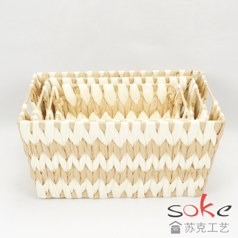 Paper String Hand-made Storage Basket 