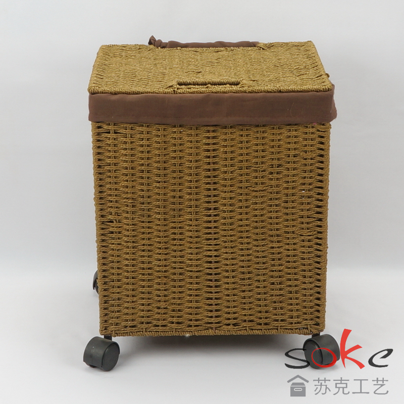 Paper String Hand-made Laundry Basket