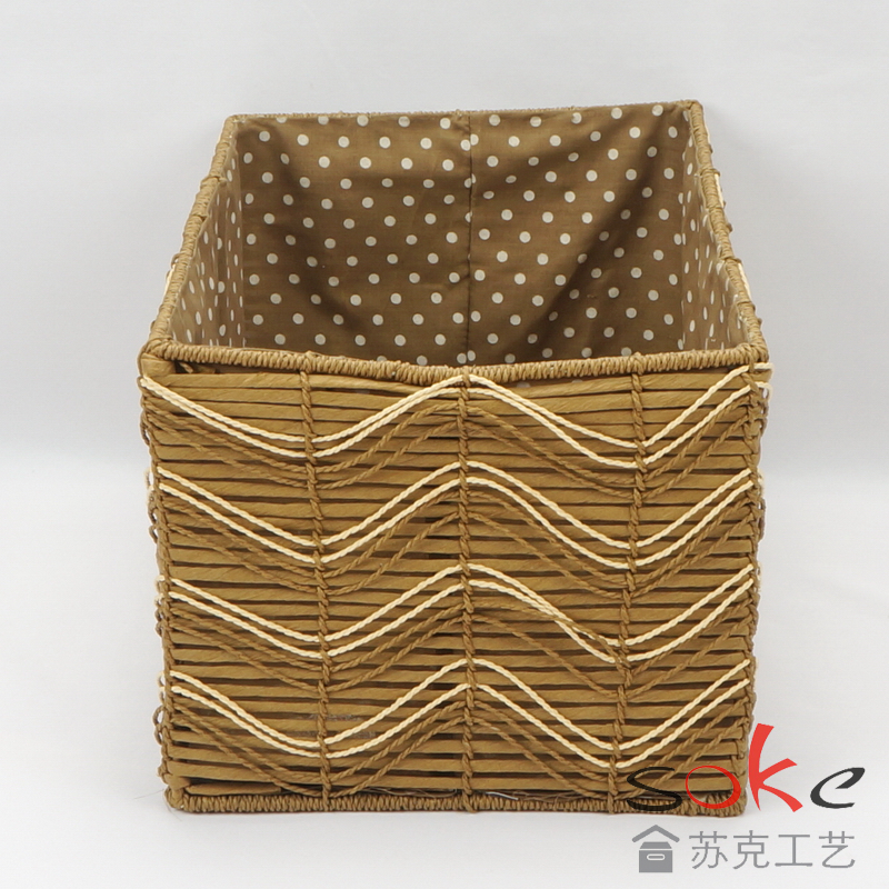 Paper String Hand-made Storage Basket 